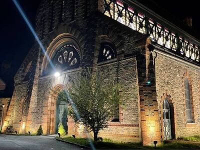 YONKERS: IDA Illuminates St. John’s Episcopal Church In Getty Square