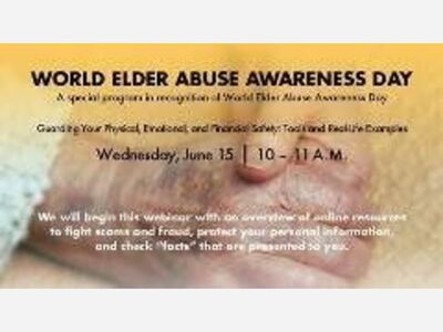 WEBINAR: World Elder Abuse Awareness Day