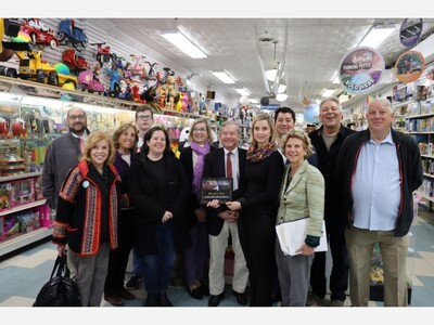 MAMARONECK: Senator Shelley Mayer Recognizes Miller’s Toys as Historic Business